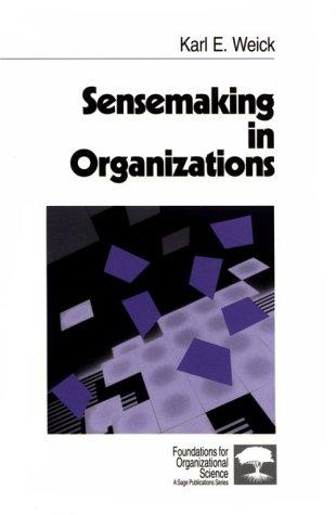 Sensemaking in Organizations by Karl Weick — book cover