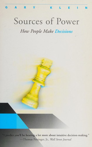 Sources of Power by Gary Klein — book cover
